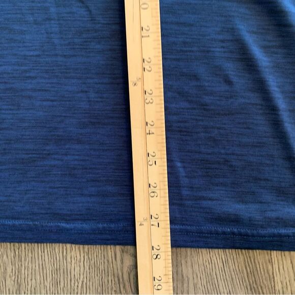 TEK GEAR DriTek Polo Men’s XL Blue Black Heather Short Sleeve Two Button. - Picture 11 of 11